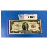 1953 Red Seal $2 bill