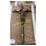 Hanging metal Crucifix