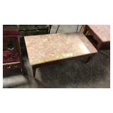 Marble top coffee table