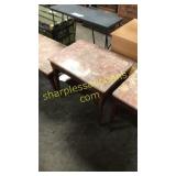 Marble top end table