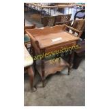 Wooden table with drawer