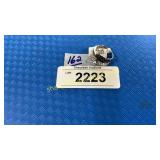 Sterling silver ring w/cz size 10