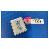 Glass butterfly necklace