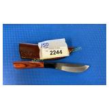 Hunting knife with sheath