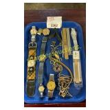 Assorted watches, watch bands, watch hearts