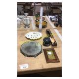 Mirrored tray, clock part picture &