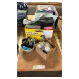 Office supplies, yarn, basket