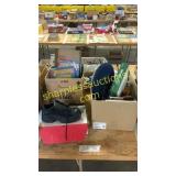 Red wing shoes size 8, boxes household