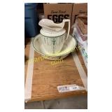 Pitcher and basin set, Minton