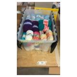 Tote of yarn