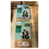 Two sets of Phillips 100 clear mini Christmas