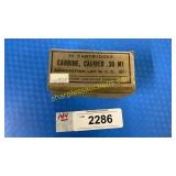 Vintage Carbine caliber .30 M1 ammunition