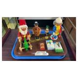 Miscellaneous wooden Christmas decorations