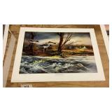 Terry Redlin "Rushing Rapids" Signed & num