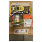 Flask w/funnel, poncho, hunting unscented wipes