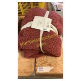 Burgundy blanket