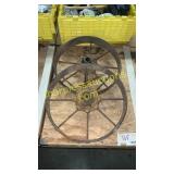 Pair of steel wheels