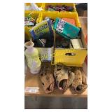 Ball gloves, lamp, hardware