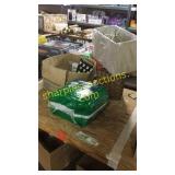 Adult diapers reg, lamp, assorted saw blades