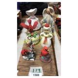 Cardinal decor, angel figurine