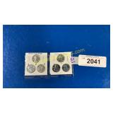 6 steel war cents P-D-S