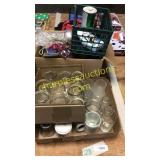 Glassware, spray paint, ornaments