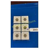 6 Buffalo nickels