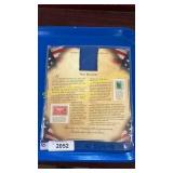 Andrew Jackson stamp information card