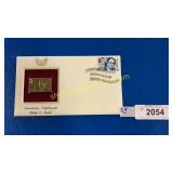 24k first day commemorative stamp