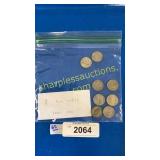 8 war nickels 1942-1945