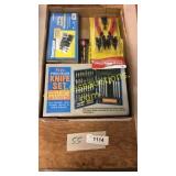 Hobby knife set, snap ring plier, roll pins