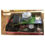 Muffler, tire inflator air gun, battery charger