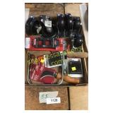 Castor wheels, linoleum knife, ac line splitter