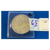 1921 Morgan  dollar coin -AV