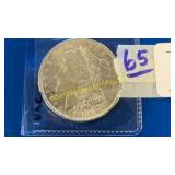 1921 Morgan dollar coin - unc