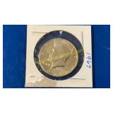 1967  40% silver Kennedy half dollar - unc