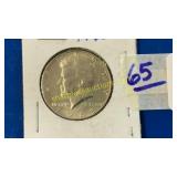 1965 40% silver Kennedy half dollar - unc