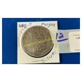 1890-S Morgan silver dollar
