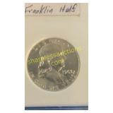 1963 Franklin half dollar-UNC
