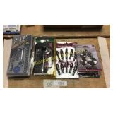 Socket set, rotary saw blades/files