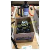 Castor wheels, hand pump