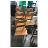 Wooden chairs (QTY x 5)