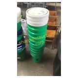 Stack 5 gallon buckets with lids