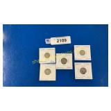 5 silver mercury dimes 34, 34D-35,35D, 35S
