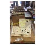 Antique button cards