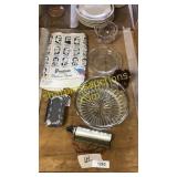 Glass bowl, Victorian lint roller