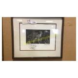 Stanley E. Maddy signed & framed print