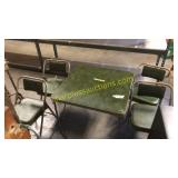 Card table and chairs