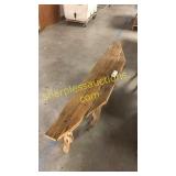 Barn wood bench