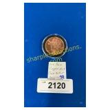 1 oz pure copper art coin- native american